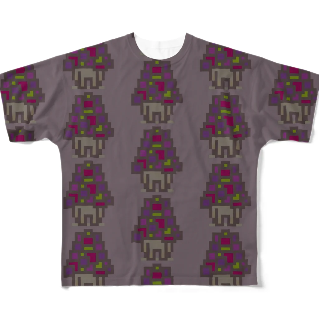 madeathのPatchingMushroomＴ All-Over Print T-Shirt