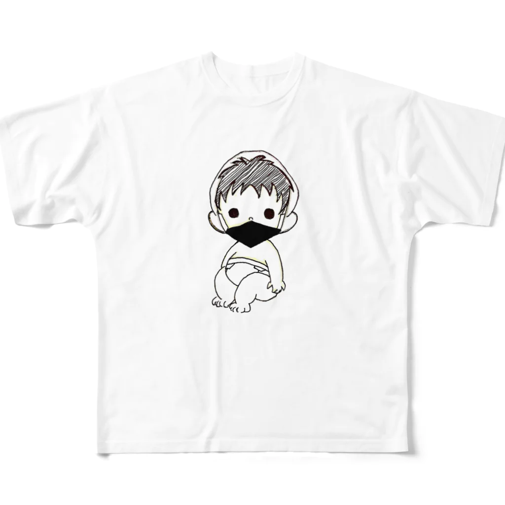 書道家　雅　《阪神タイガース》のあかちゃん All-Over Print T-Shirt