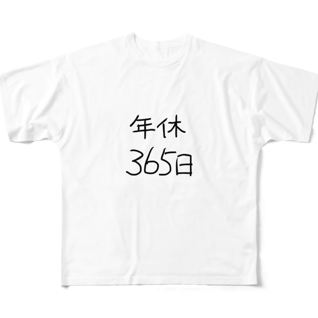 ひかるの年休365日 手書きバージョン All-Over Print T-Shirt