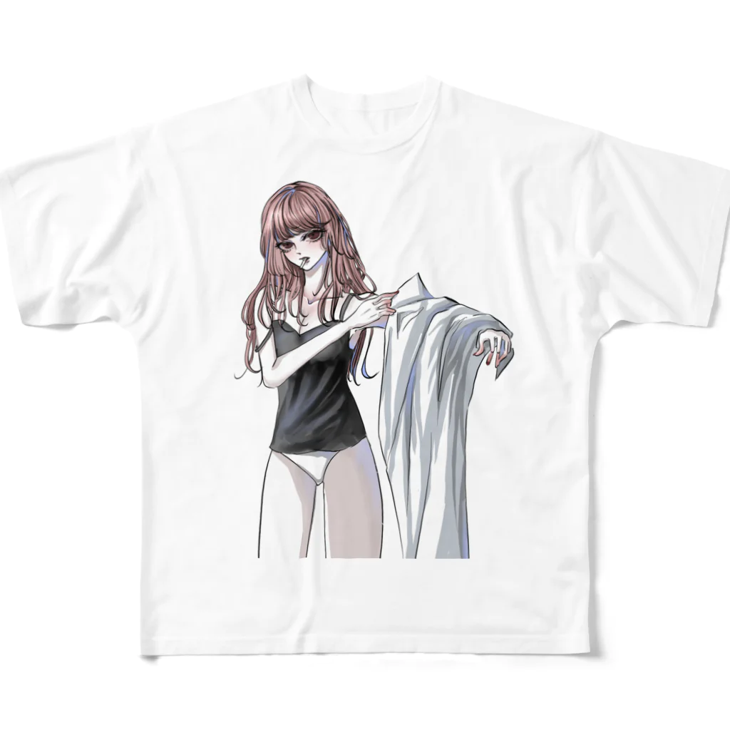 可愛い子いっぱいのお着替えお姉さん All-Over Print T-Shirt