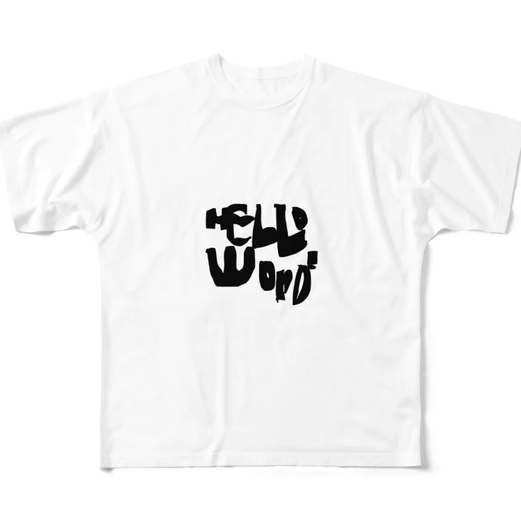 しょーえびのhello world フルグラフィックTシャツ