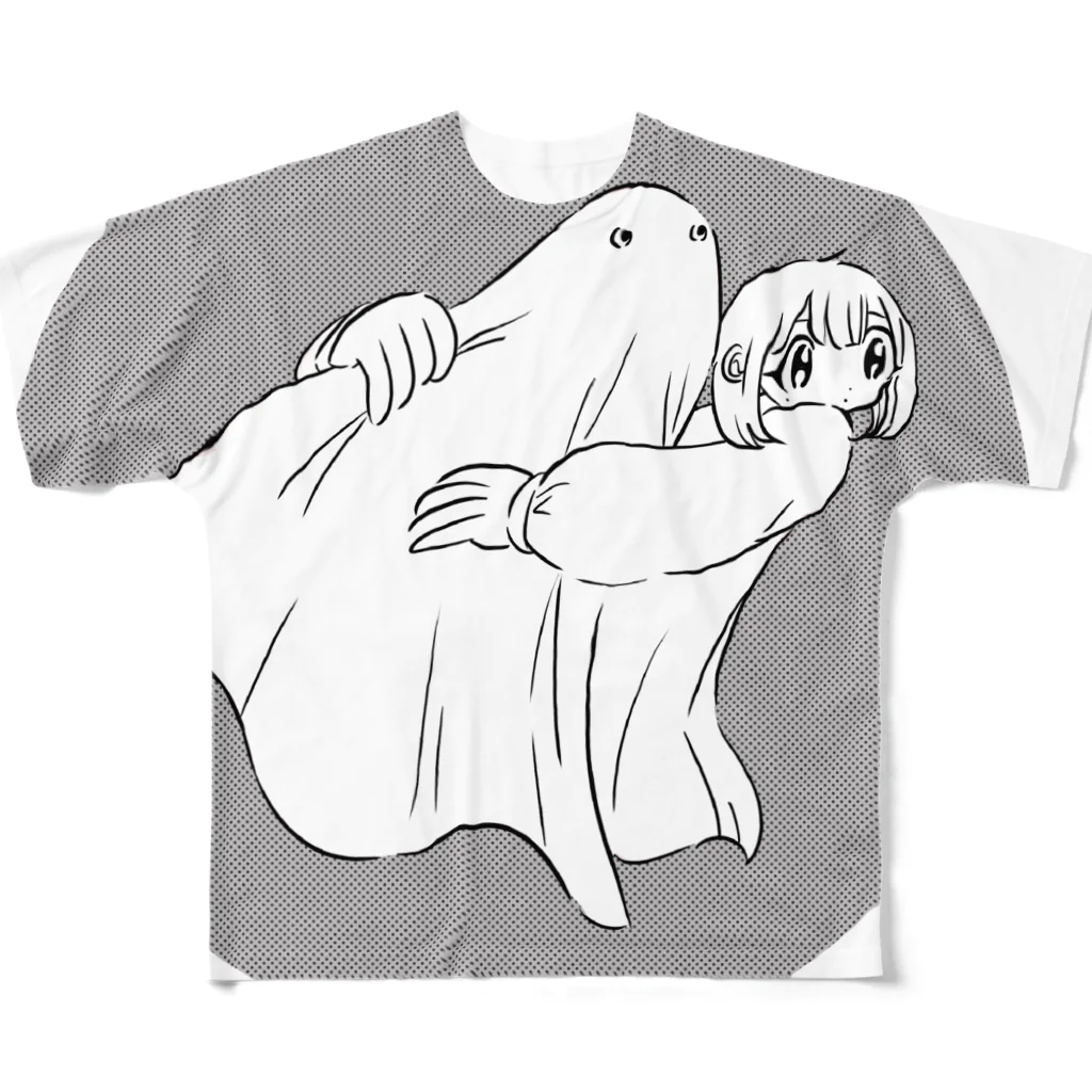 かえちゃんのWITH OBAKE フルグラフィックTシャツ