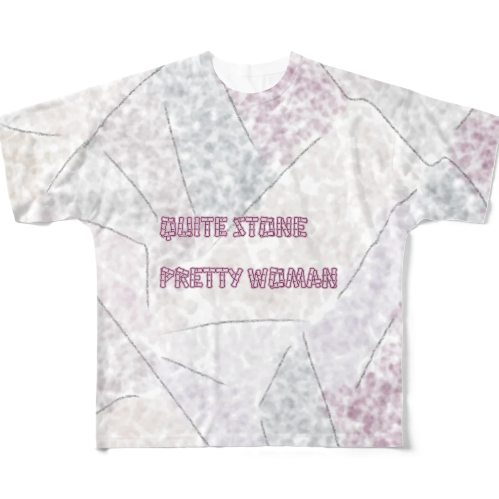 LeafCreateのQuiteStonePrettyWoman フルグラフィックTシャツ