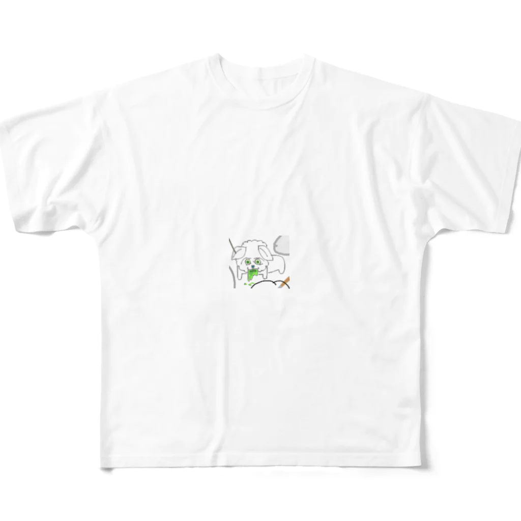 yodooshiのカテキン中毒で嘔吐する犬 All-Over Print T-Shirt