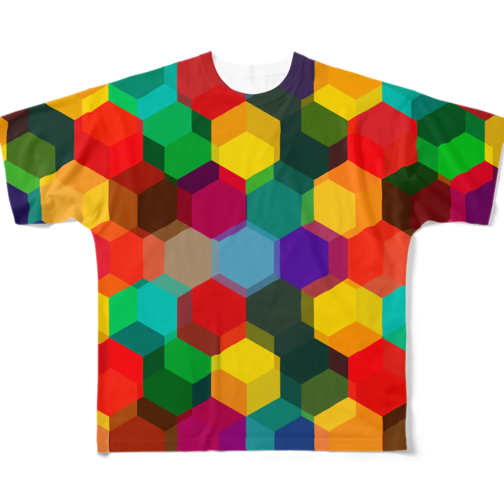 なぞQの六角形vol.1 All-Over Print T-Shirt