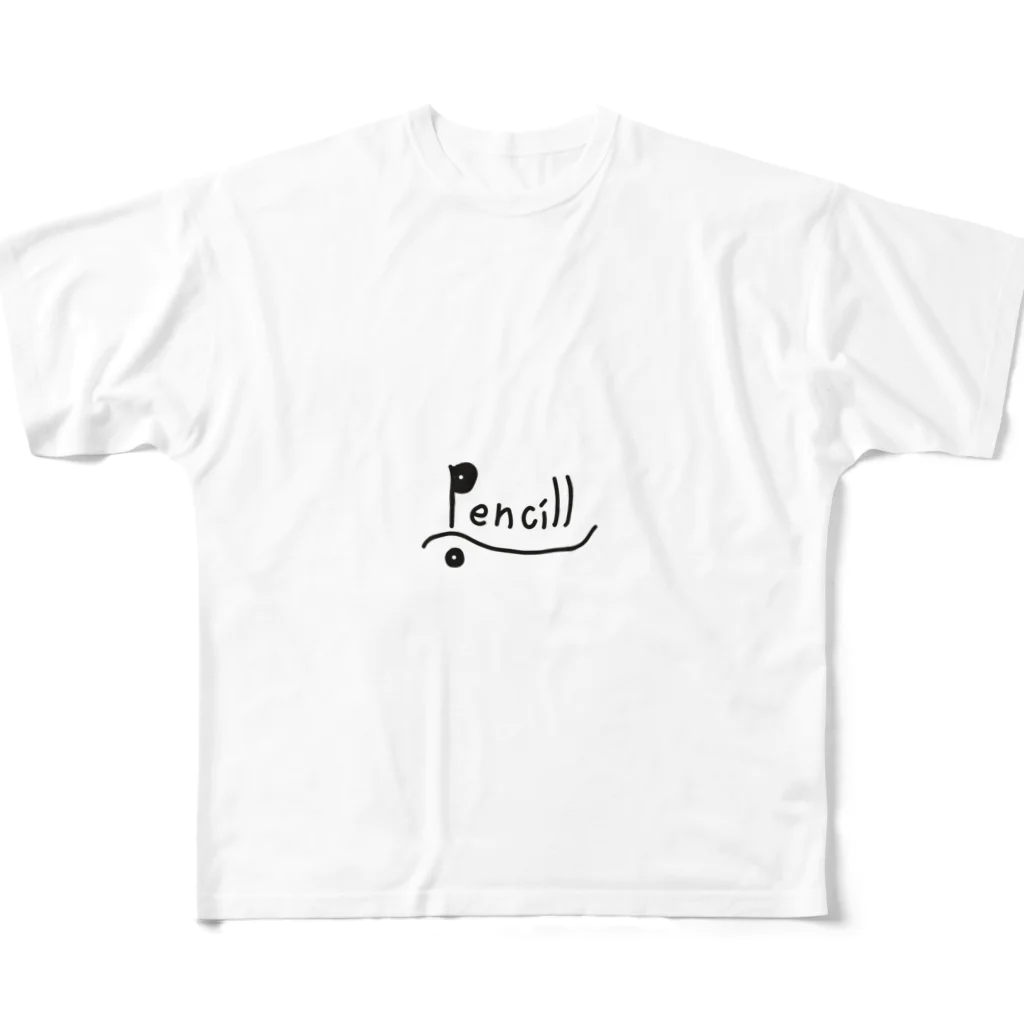 DARTS RYOのpencill フルグラフィックTシャツ