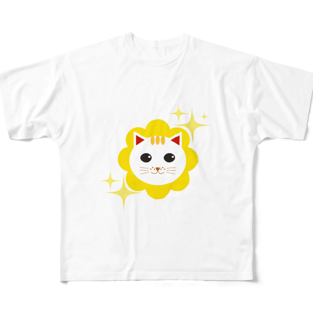 chicodeza by suzuriのきらきら招き猫 All-Over Print T-Shirt