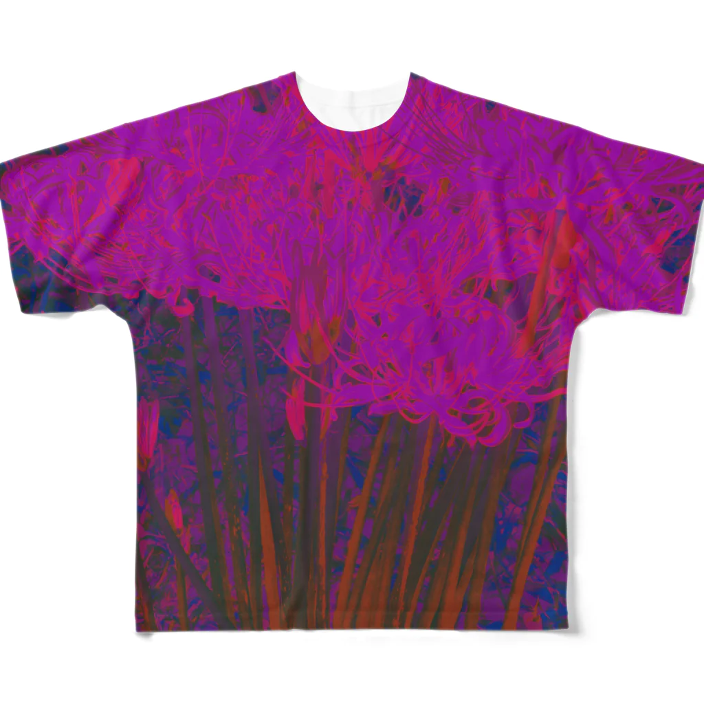 アユミーノの彼岸花のワルツ フルグラフィックTシャツ