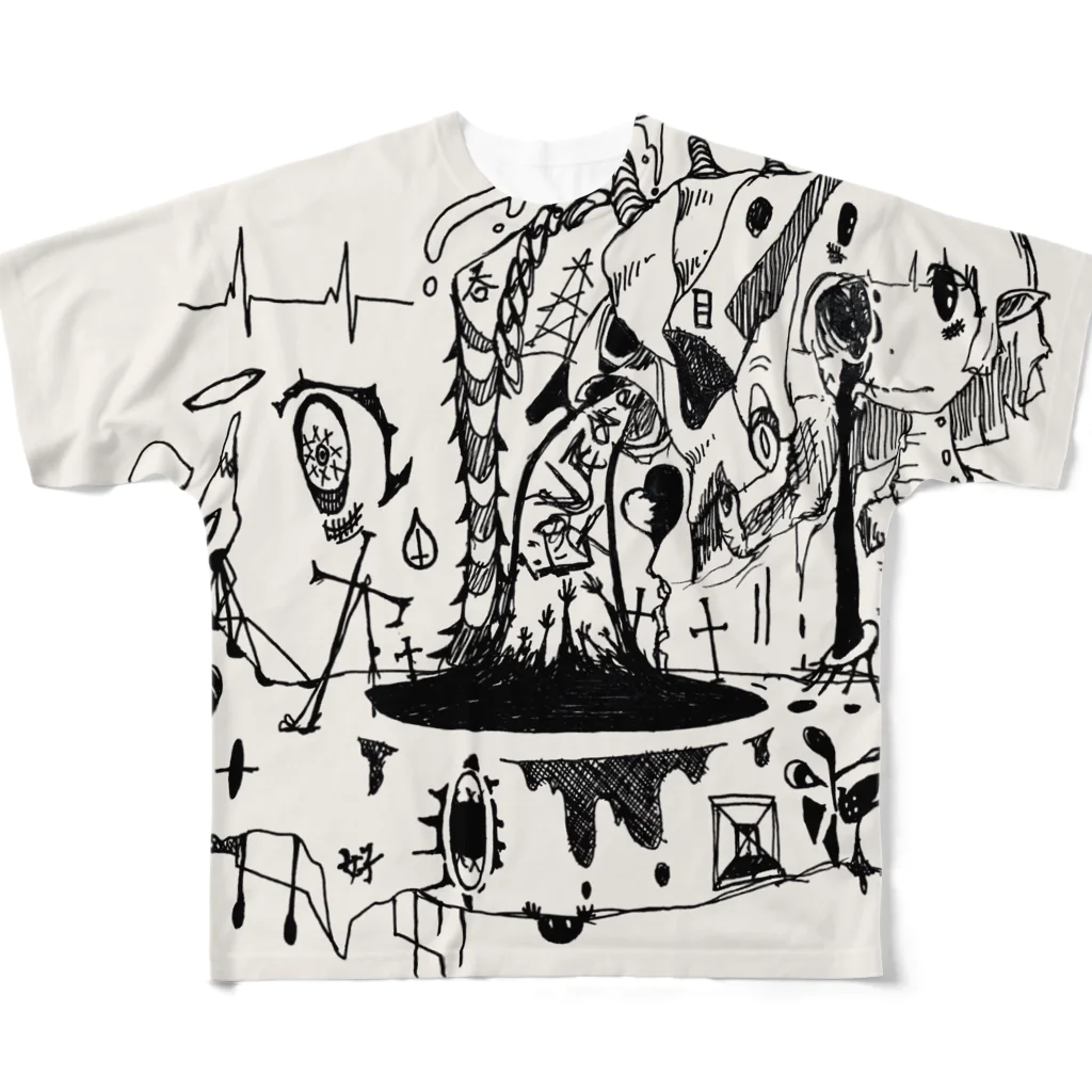 ねはの愛願動物 All-Over Print T-Shirt