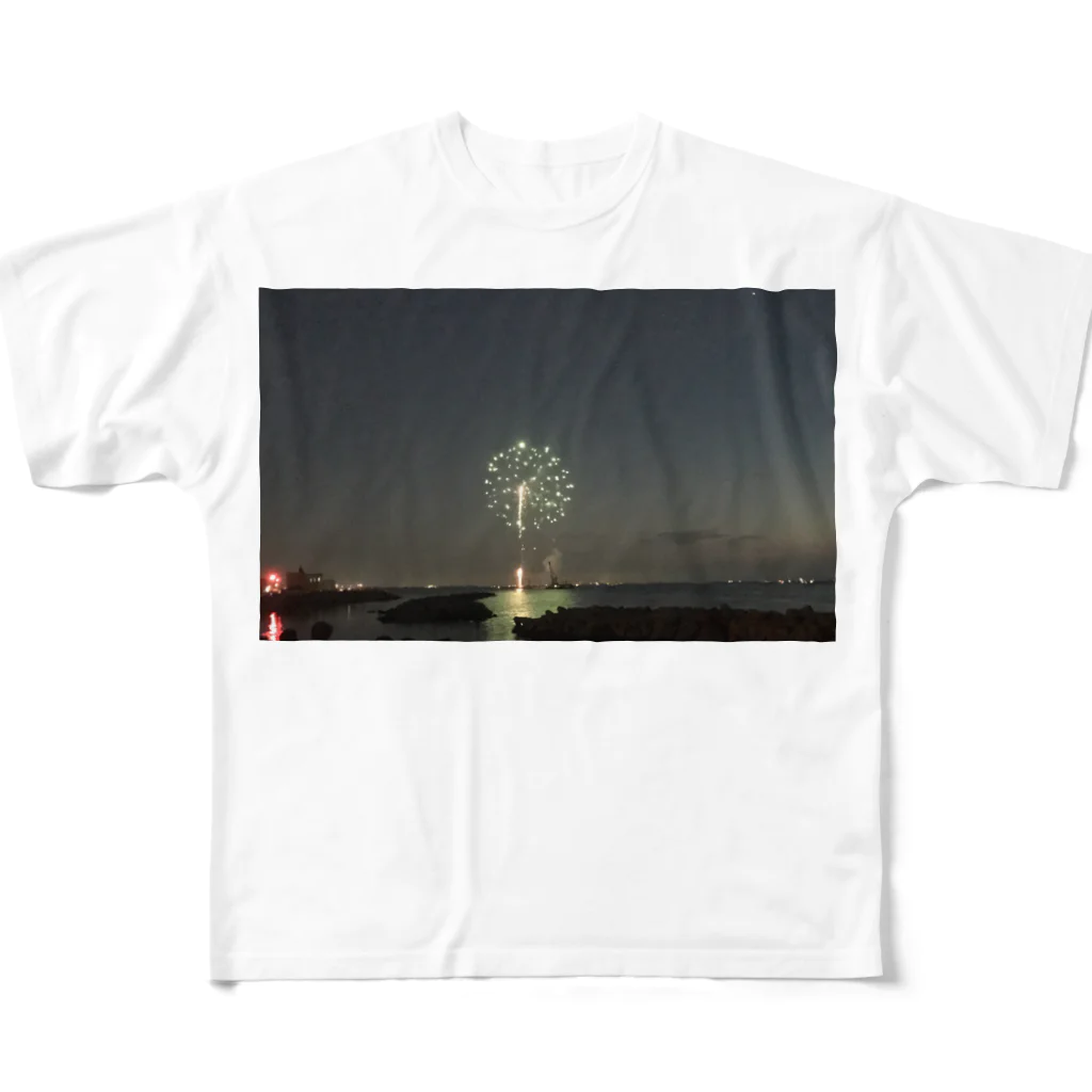 bebeshooのHANABI フルグラフィックTシャツ