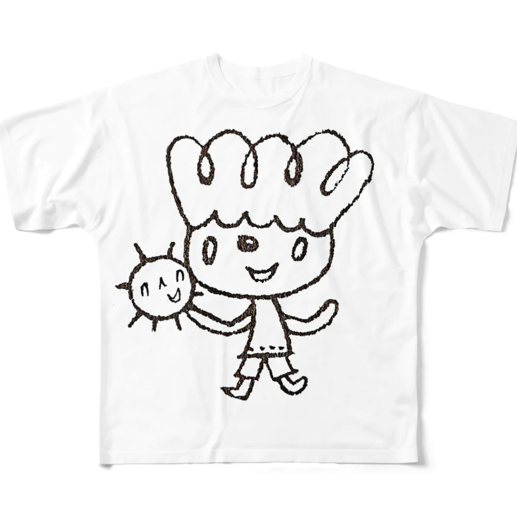 dailyworksのはっぱboy フルグラフィックTシャツ