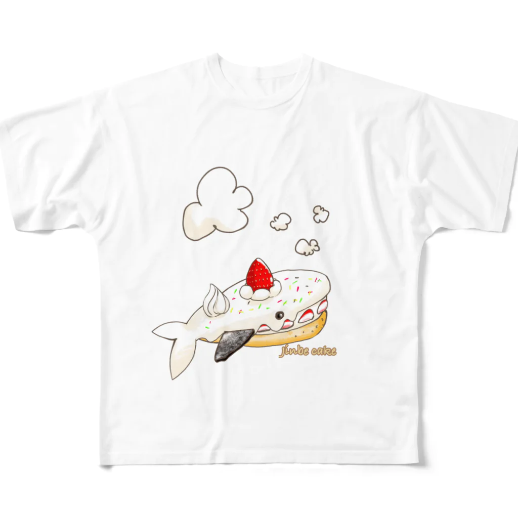 Sweets Aquarium𓆡*のジンベイケーキ Sweets Aquarium1 フルグラフィックTシャツ