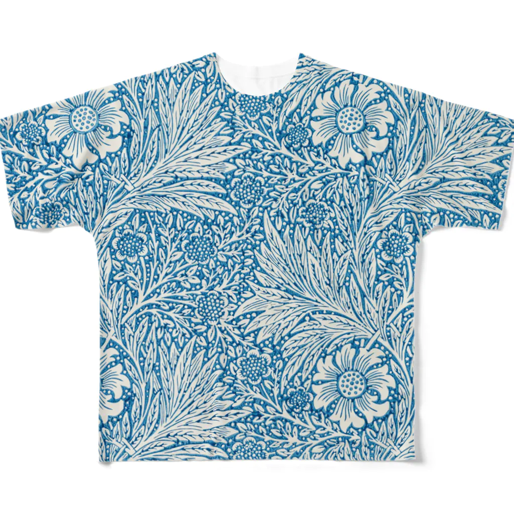fullTshirt_PublicDoのMarigold pattern 1875 フルグラフィックTシャツ