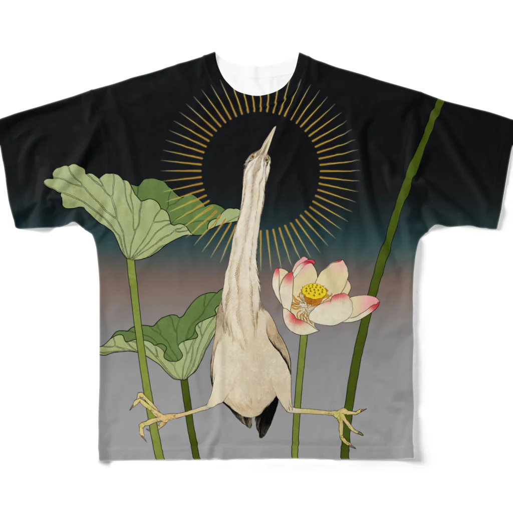 透月糖花の極楽浄土擬態ヨシゴイさん 풀그래픽 티셔츠