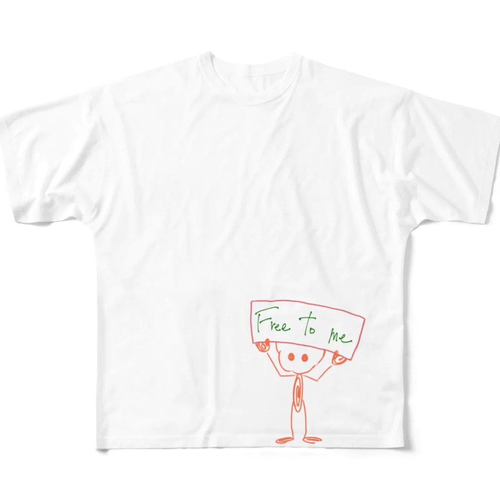 Raitoの遊び場の私に自由を All-Over Print T-Shirt