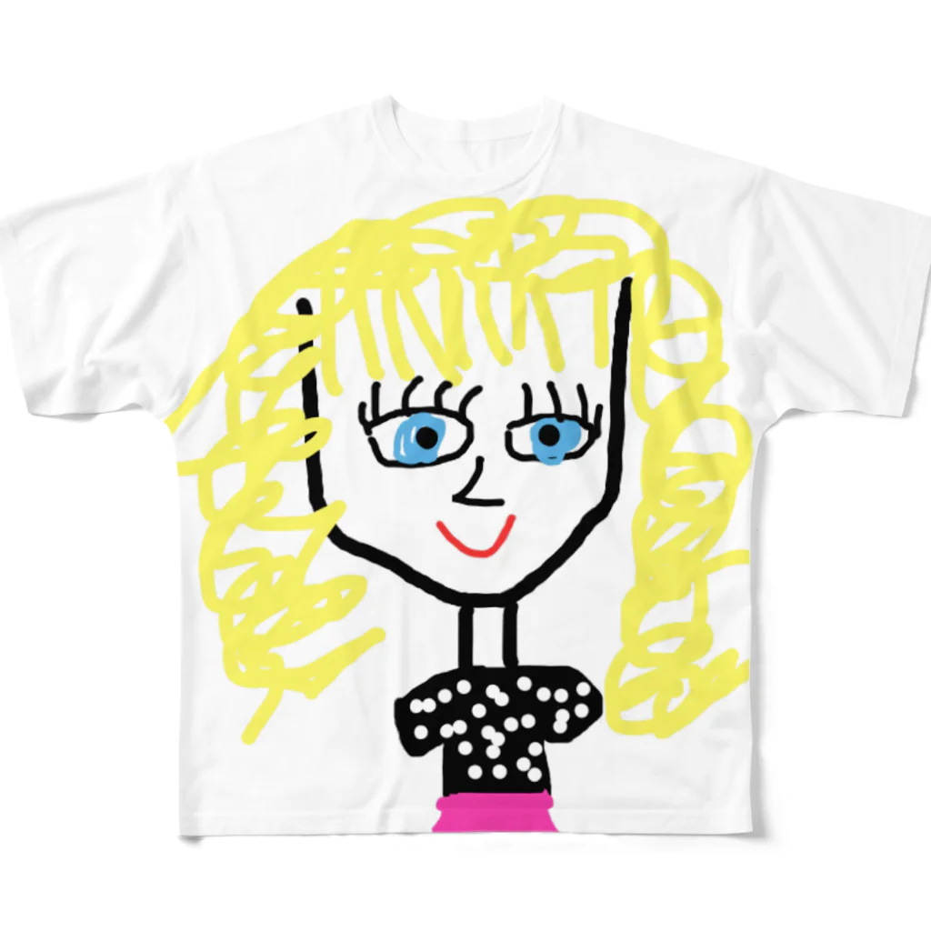 sunaiの1980's Girl All-Over Print T-Shirt