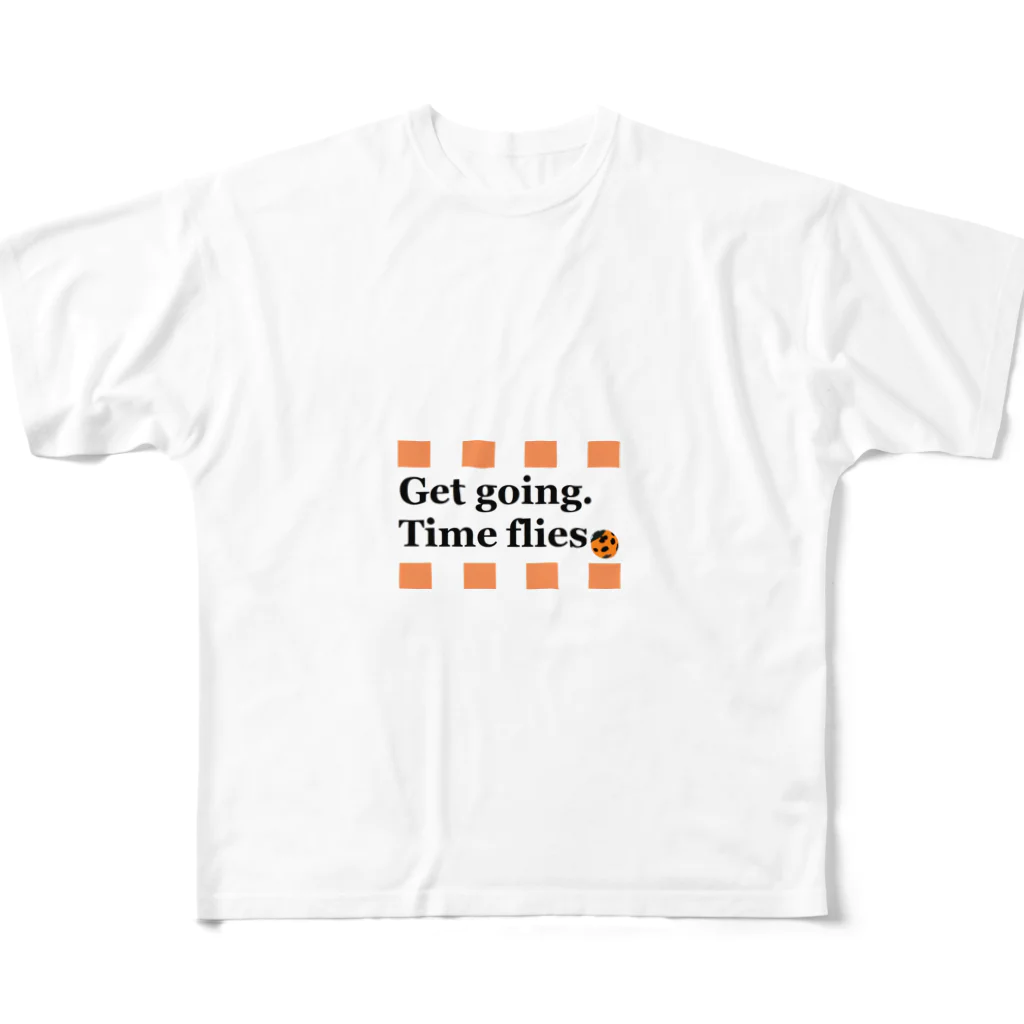 ホームタウンスター　Hometown Star のテントウムシピリオド（オレンジ）　Orange Ladybird フルグラフィックTシャツ