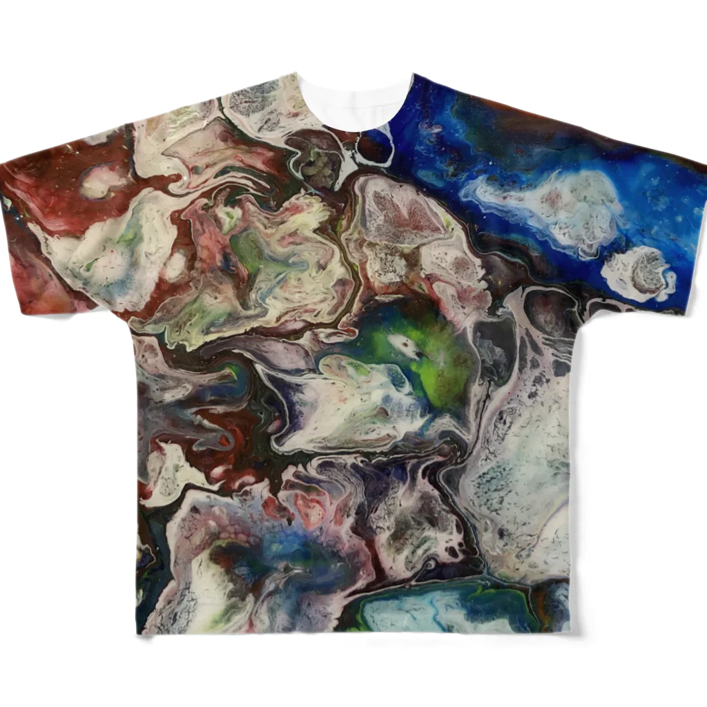 JapaneseArt Yui Shopの悪魔の雄叫び All-Over Print T-Shirt