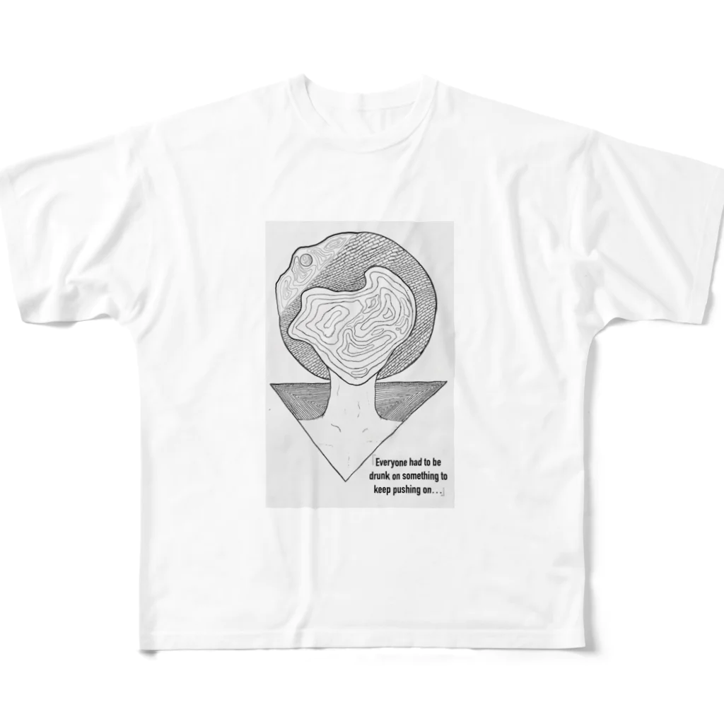 Macora 魔虚羅　仮の魔虚羅　自作 All-Over Print T-Shirt