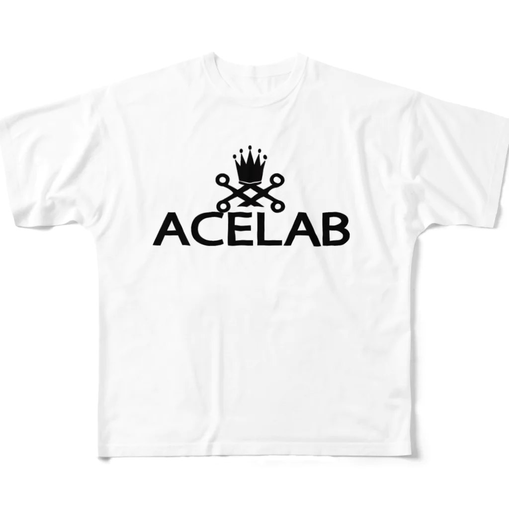 ACE-LABのACE-LAB 公式ロゴシリーズ フルグラフィックTシャツ