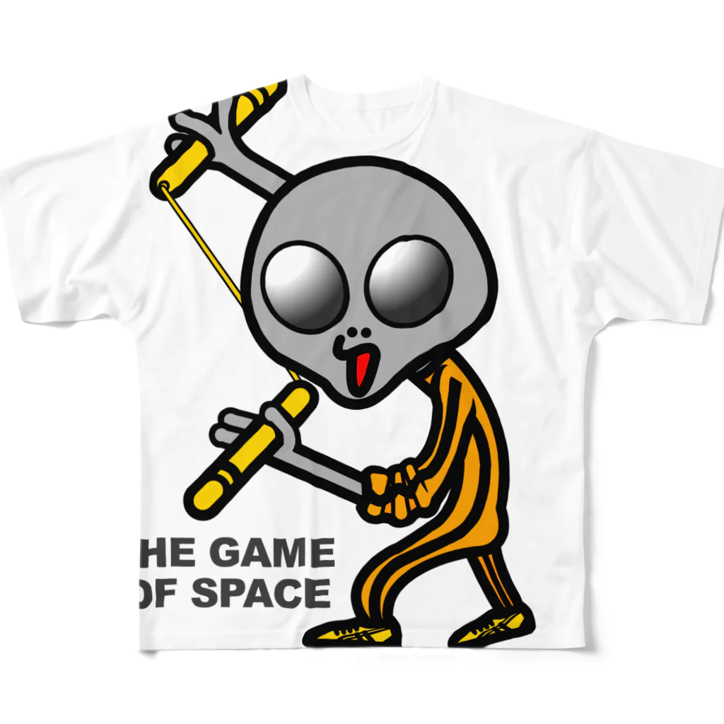 オリジナルデザインTシャツ　SMOKIN'の宇宙遊戯２　ヌンチャクバージョン　 All-Over Print T-Shirt