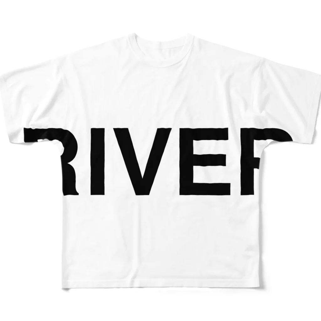 TOKYO LOGOSHOP 東京ロゴショップのRIVER-リバー- All-Over Print T-Shirt