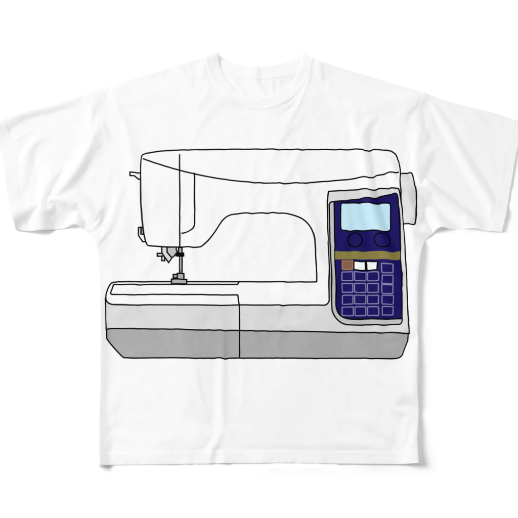 服の作り方と型紙うさこの洋裁工房のコンピューターミシン フルグラフィックTシャツ