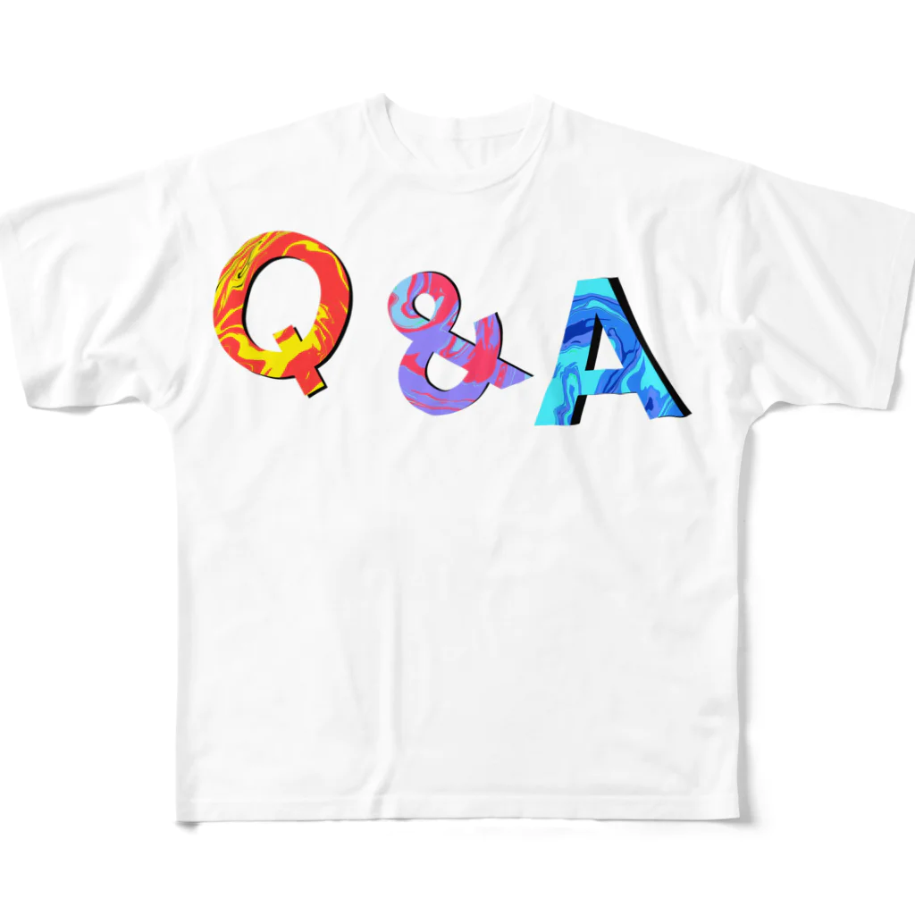 OWL_###のQ&A フルグラフィックTシャツ