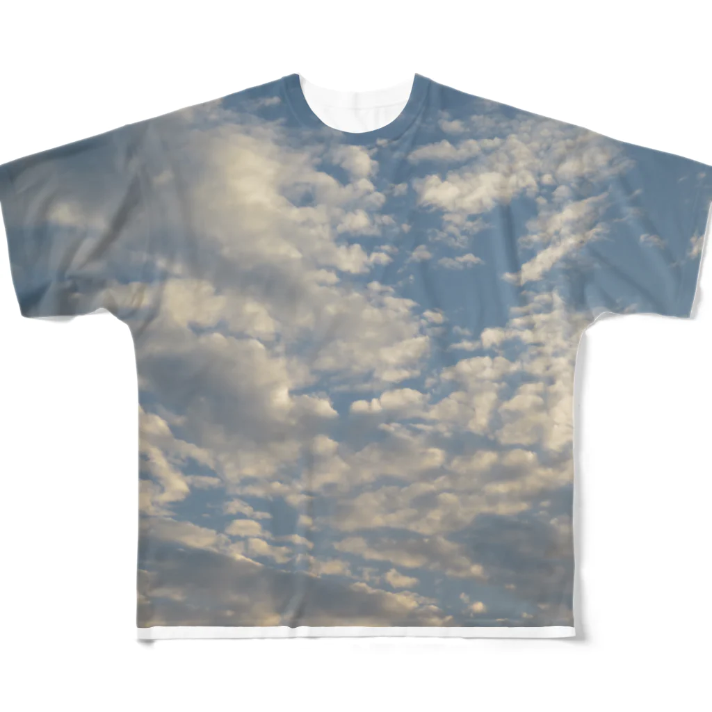 ミラくまの秋の空 フルグラフィックTシャツ