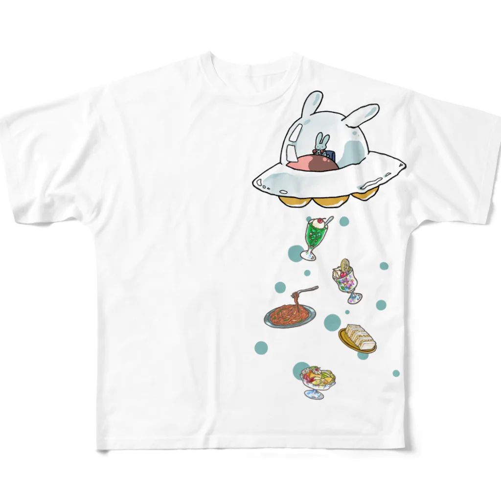 しんま みさんのキャトうさ×ブルラビ All-Over Print T-Shirt