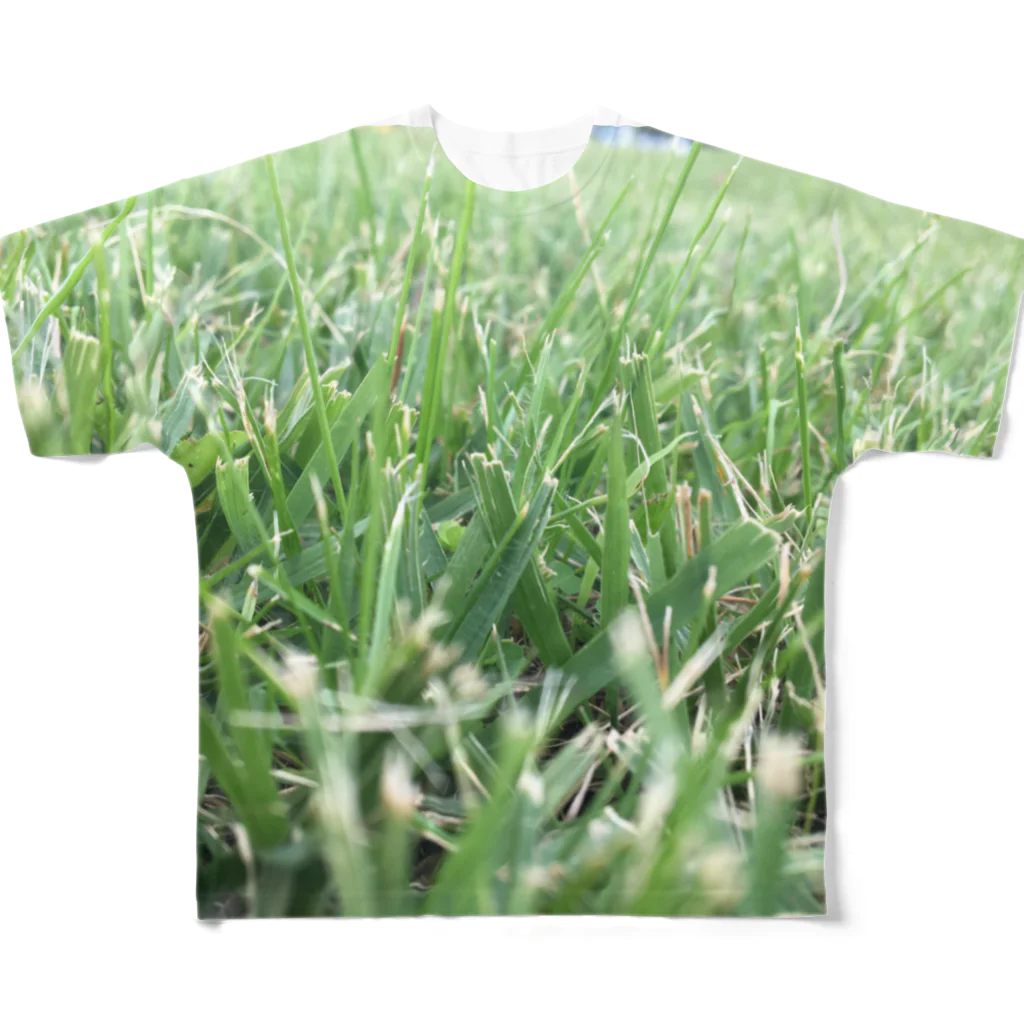 supergirlstoreの草 フルグラフィックTシャツ