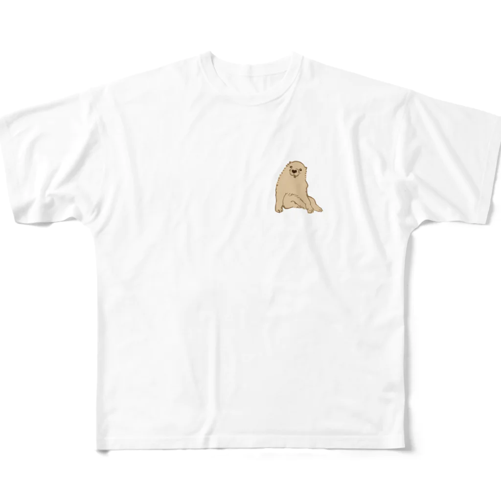 puikkoの長沢芦雪　子犬（ワンポイント） All-Over Print T-Shirt