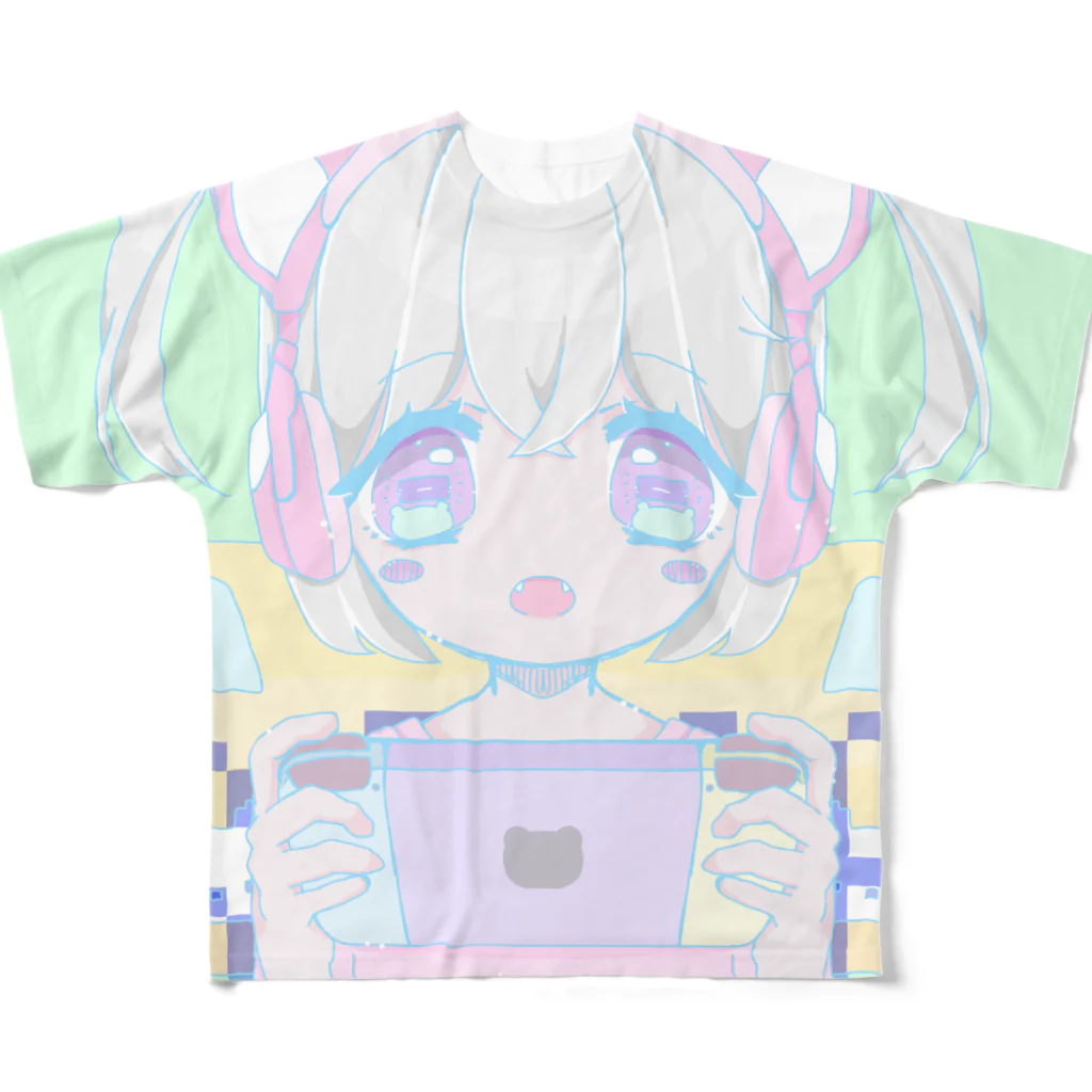 天の河ちゃるんのGAMEGiRL All-Over Print T-Shirt