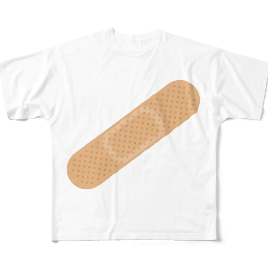 kimchinの絆創膏 フルグラフィックTシャツ