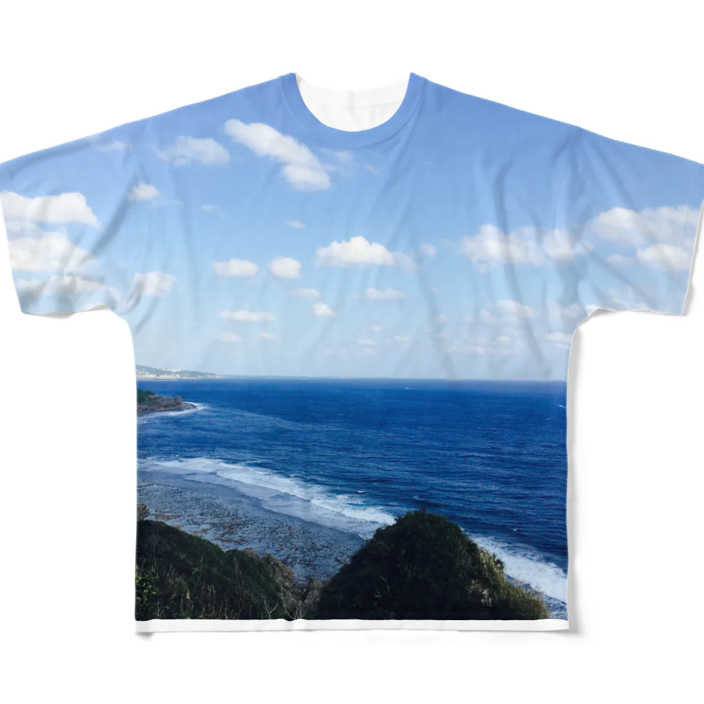 あんのういもの沖縄のうみ フルグラフィックTシャツ