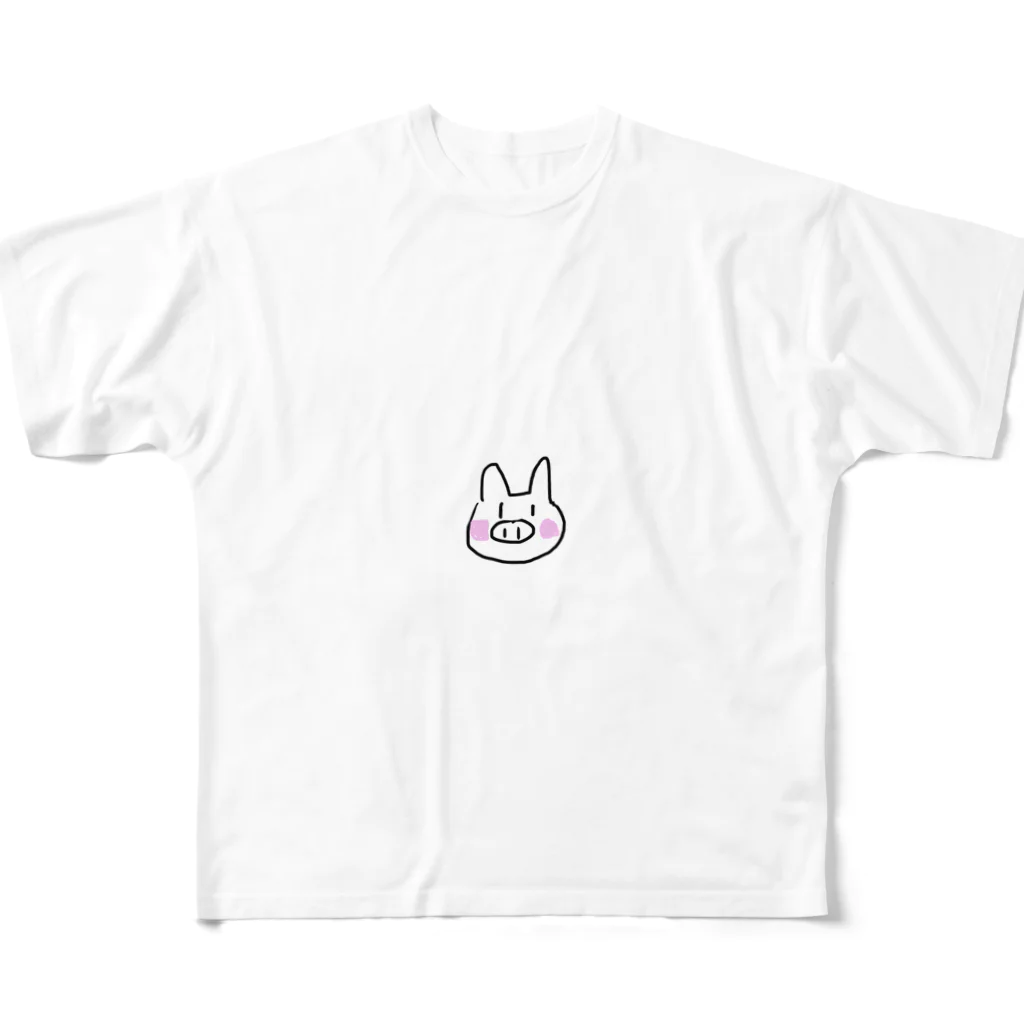 riutanのブーブー フルグラフィックTシャツ