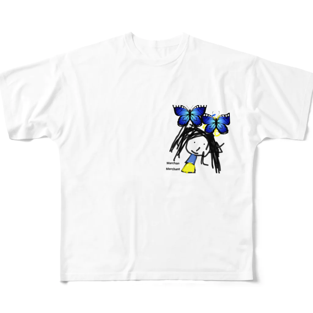 MarchanMerchantのMarchan フルグラフィックTシャツ