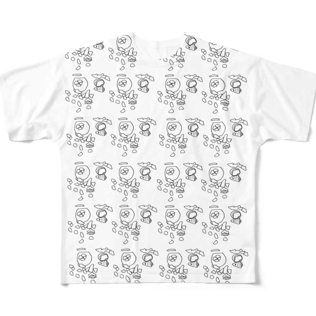 saoriのsea art All-Over Print T-Shirt