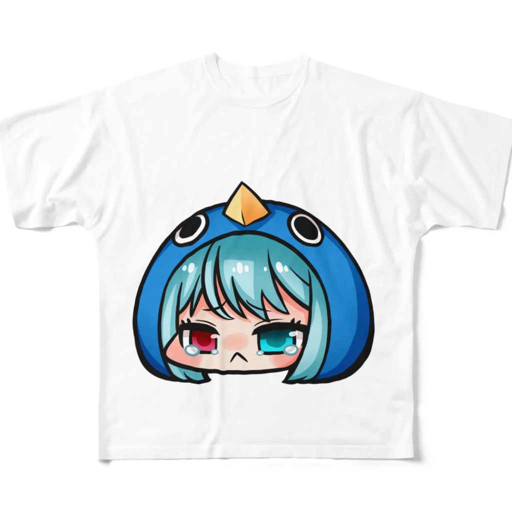 【KWZ】キング★ペンギン🐧🌛毎日YT&TTY(JP＆EN: OK)のキングスターペンギンを推せるアイテム フルグラフィックTシャツ