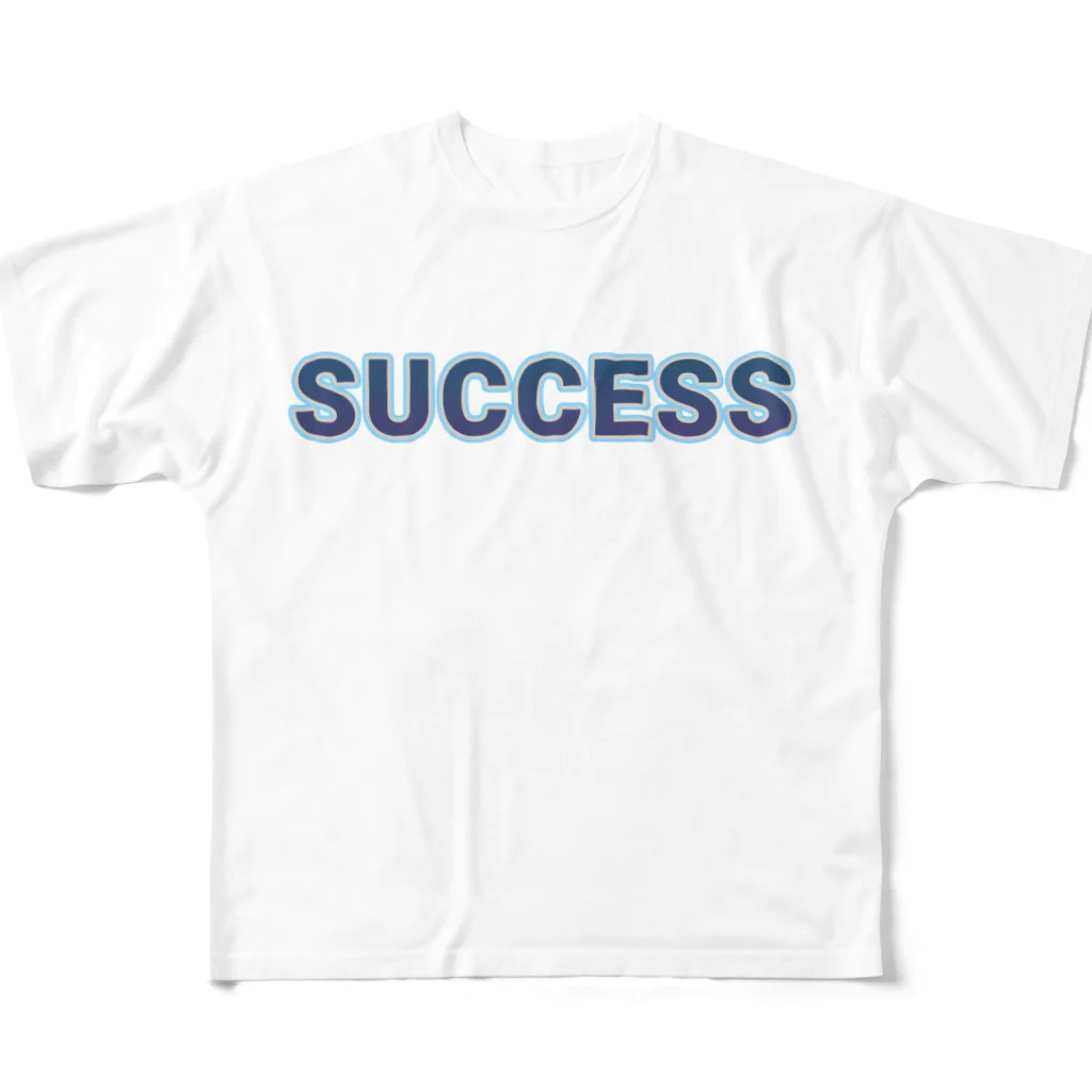 ロゴTシャツのひよこ堂のSUCCESS サクセス ロゴ Tシャツ フルグラフィックTシャツ