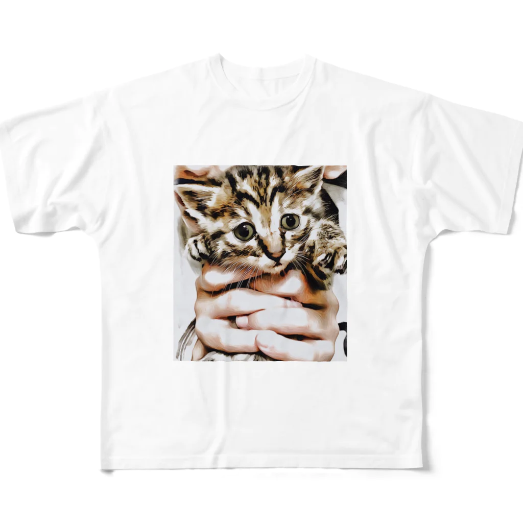 progress⭐️の猫ちゃん フルグラフィックTシャツ