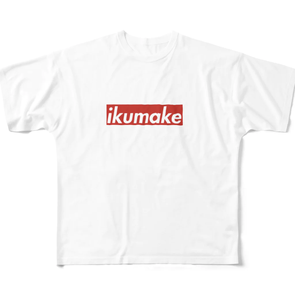 Wakuiのikumake フルグラフィックTシャツ