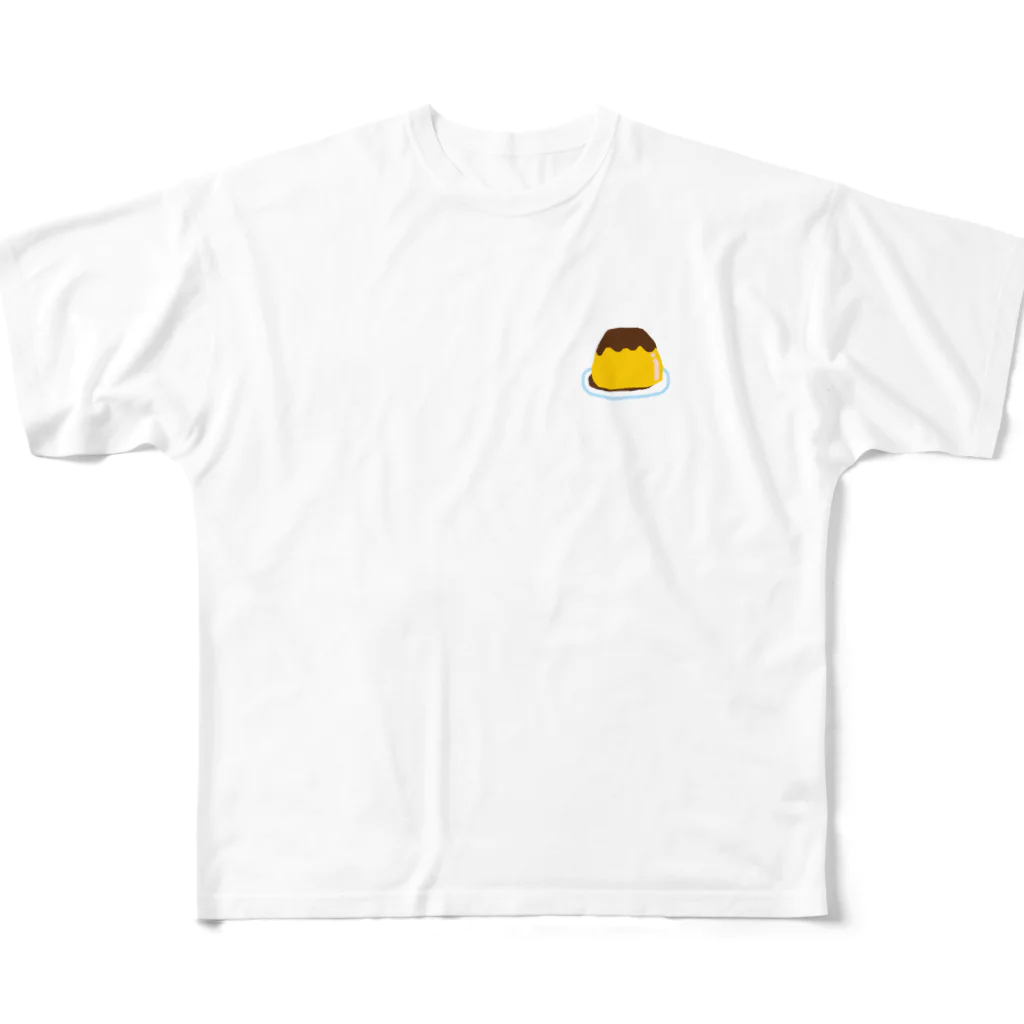 tksのプリン食べたい フルグラフィックTシャツ