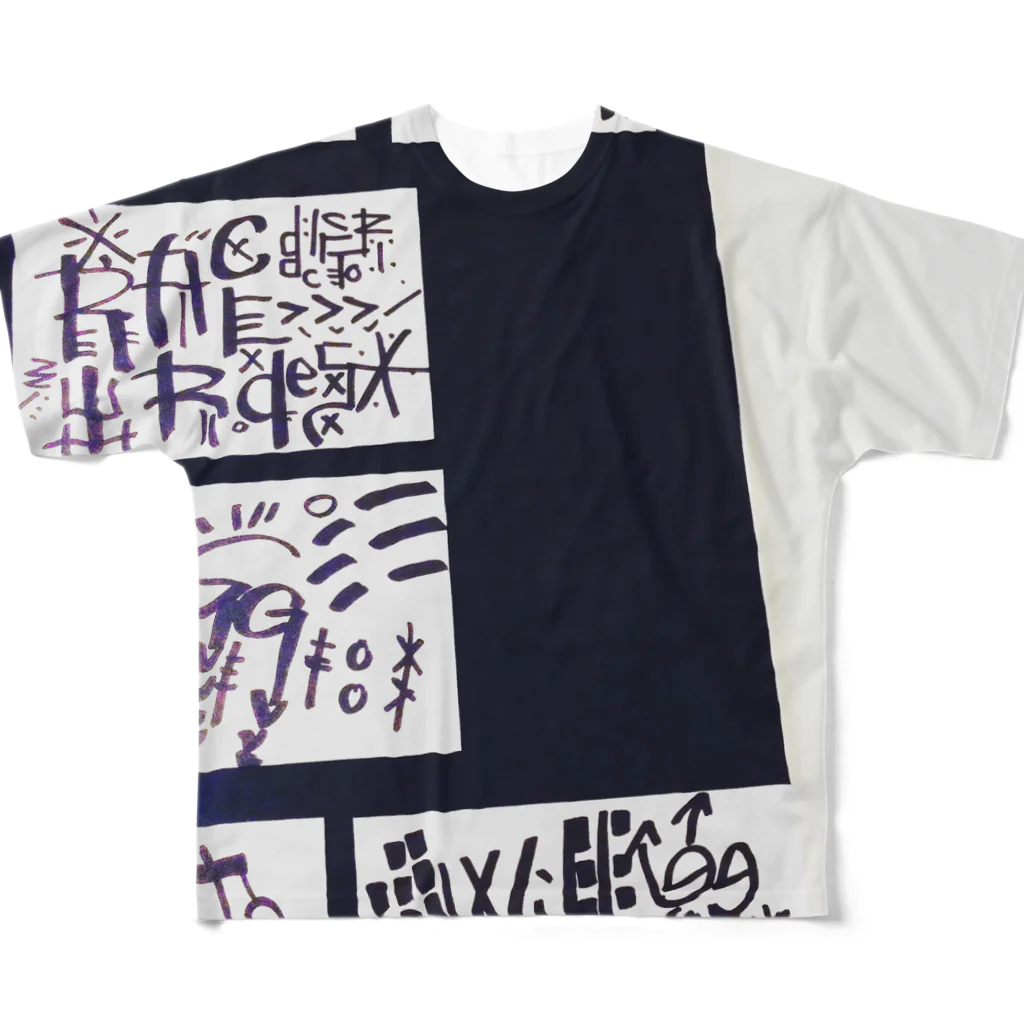 coppepan_brothersのToilet Paper Sound&魂の玉子とじうどんforever‼️ フルグラフィックTシャツ