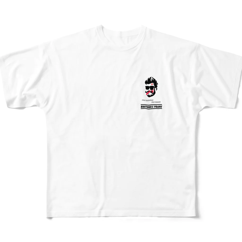 月詩のbarber shop フルグラフィックTシャツ