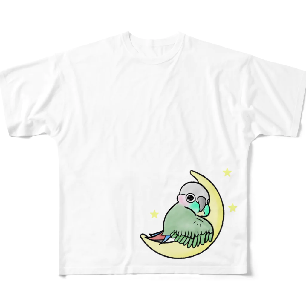 Oripのウロコインコ フルグラフィックTシャツ