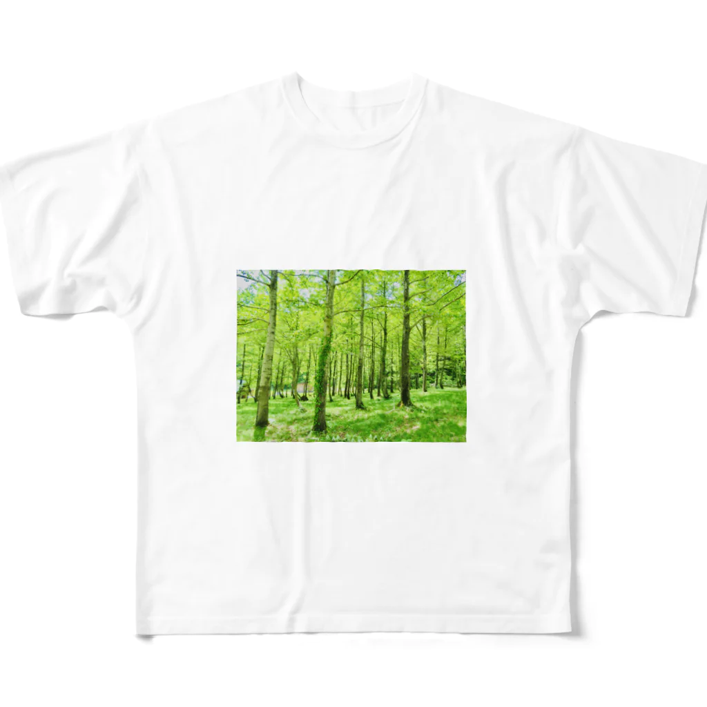 One natureのOne nature フルグラフィックTシャツ