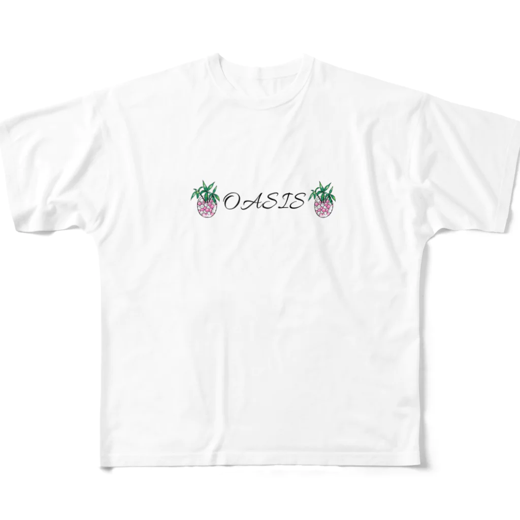 YamadatinkuのOASIS フルグラフィックTシャツ