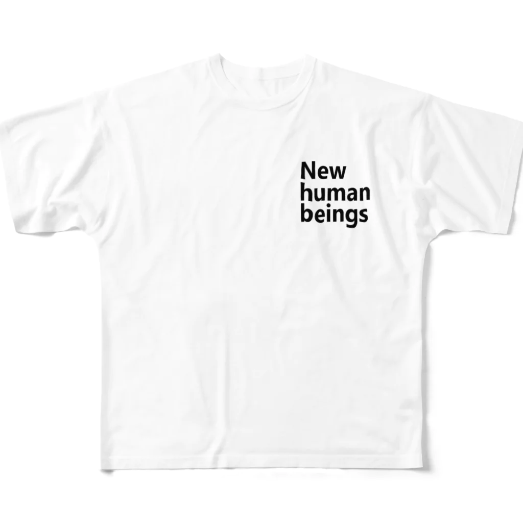 アメリカンベース  GG57の新人類　新しき人間　New human beings All-Over Print T-Shirt