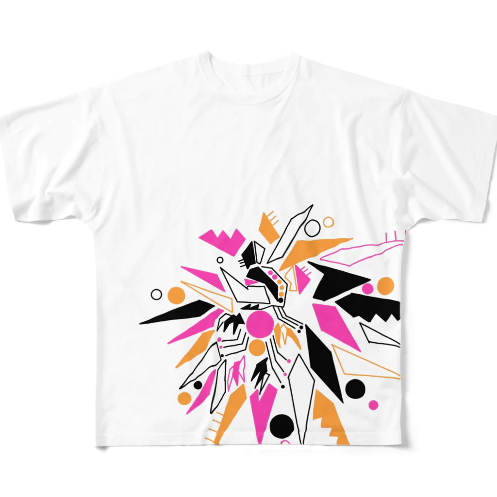 あじさいのハリネズミ All-Over Print T-Shirt